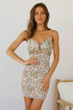 Hello Molly Advika Dress Sage Floral Dresses