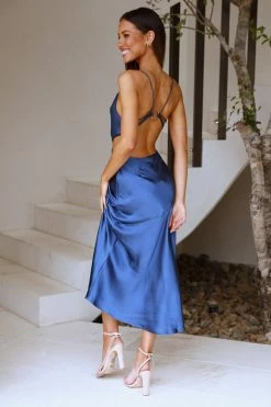 Top 10 ๐ Hello Molly Backless ๐ Dresses Purely Charmed Midi ๐ Dress Blue ๐ 7 Hello Molly Backless Dresses Purely Charmed Midi Dress Blue