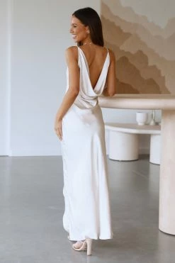 Hello Molly Formal Dresses Candy Poppin Maxi Dress Cream