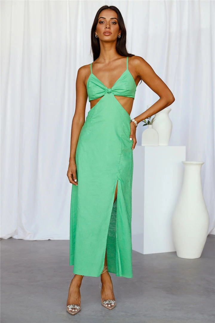 Budget ๐ Hello Molly Glowing Today Midi ๐ Dress Green ๐ 2 Hello Molly Glowing Today Midi Dress Green