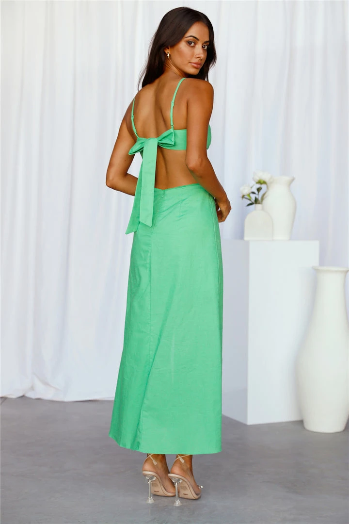 Budget ๐ Hello Molly Glowing Today Midi ๐ Dress Green ๐ 6 Hello Molly Glowing Today Midi Dress Green