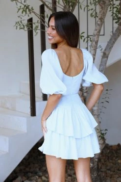 Hello Molly Fresh Nadia Dress Steel Blue Day Dresses