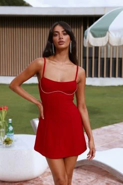 Hello Molly My Bed Of Roses Dress Red