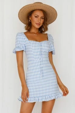 Hello Molly Day Dresses Your Heart Is Mine Dress Light Blue