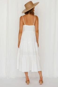 Hello Molly Vintage Queen Maxi Dress White Maxi Dresses