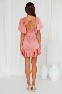 Hello Molly A One Way Ticket Dress Rose Homecoming Dresses