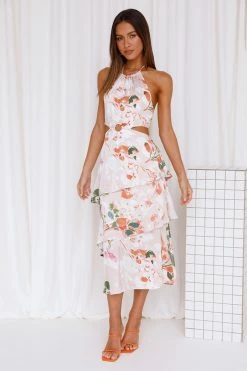 Hello Molly Angelic Heart Maxi Dress Light Pink