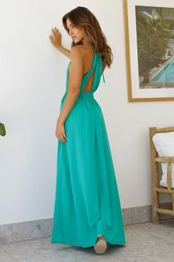 HELLO MOLLY Im So In Maxi Dress Green Maxi Dresses
