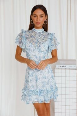 Hello Molly Day Dresses Getting Loco Dress Blue