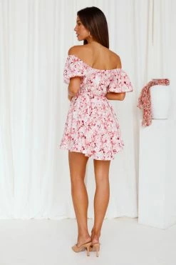 Hello Molly Day Dresses Electric Kiss Dress Pink