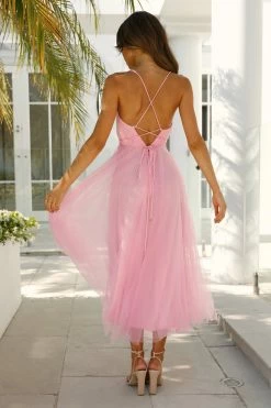 Best deal ๐ฏ Hello Molly Backless ๐ Dresses โ๏ธ Summer Cinderella Midi ๐ Dress Hot Pink ๐งจ 10 Hello Molly Backless Dresses Summer Cinderella Midi Dress Hot Pink