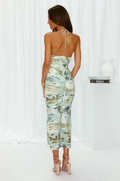 Hello Molly Ava Maxi Dress Green Maxi Dresses