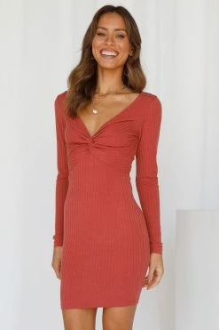 Hello Molly Bodycon Dresses Tough Choices Dress Rose