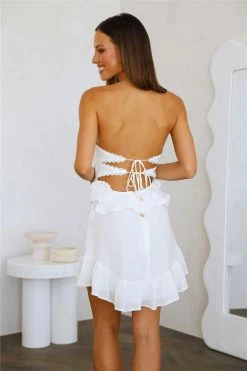 Hello Molly Backless Dresses Replay This Love Dress White
