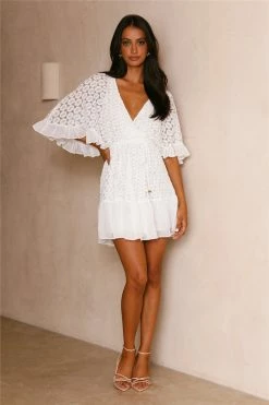 Hello Molly Poppin Heart Dress White Day Dresses