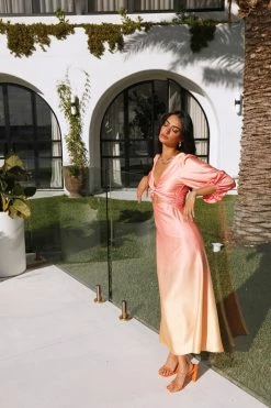 Hello Molly Day Dresses Boldly Seen Maxi Dress Pink