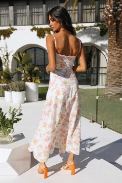 Day Dresses HELLO MOLLY Skipping Fields Maxi Dress White