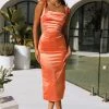 Hello Molly Bodycon Dresses Palm Springs Midi Dress Orange