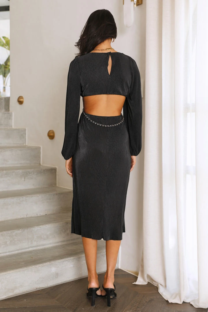 Best Pirce 🌟 Hello Molly Day 👗 Dresses Love Me Not Midi 👗 Dress Black 🛒 7 Hello Molly Day Dresses Love Me Not Midi Dress Black