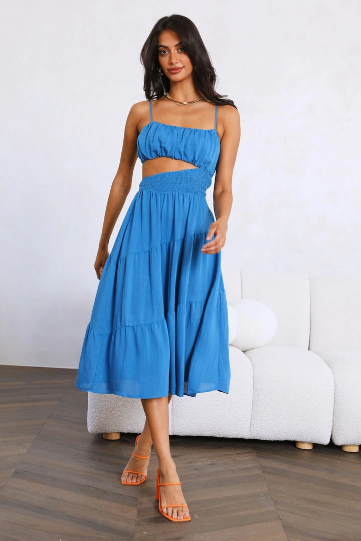 Wholesale โ๏ธ Hello Molly Get Lost In Your Eyes Midi ๐ Dress Blue Day ๐ Dresses โ๏ธ 2 Hello Molly Get Lost In Your Eyes Midi Dress Blue Day Dresses