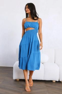 Wholesale โ๏ธ Hello Molly Get Lost In Your Eyes Midi ๐ Dress Blue Day ๐ Dresses โ๏ธ 9 Hello Molly Get Lost In Your Eyes Midi Dress Blue Day Dresses