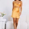 Hello Molly Backless Dresses Wined Out Dress Golden