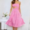 Hello Molly Get Lost In Your Eyes Midi Dress Pink