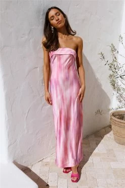 Hello Molly Day Dresses Flirting Game Maxi Dress Pink