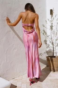 Hello Molly Day Dresses Flirting Game Maxi Dress Pink