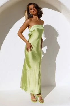 Hello Molly Backless Dresses Run To The Top Maxi Dress Green