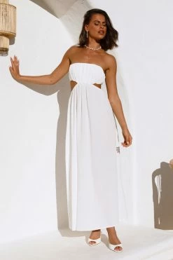 Hello Molly Day Dresses GORG Lover Midi Dress White