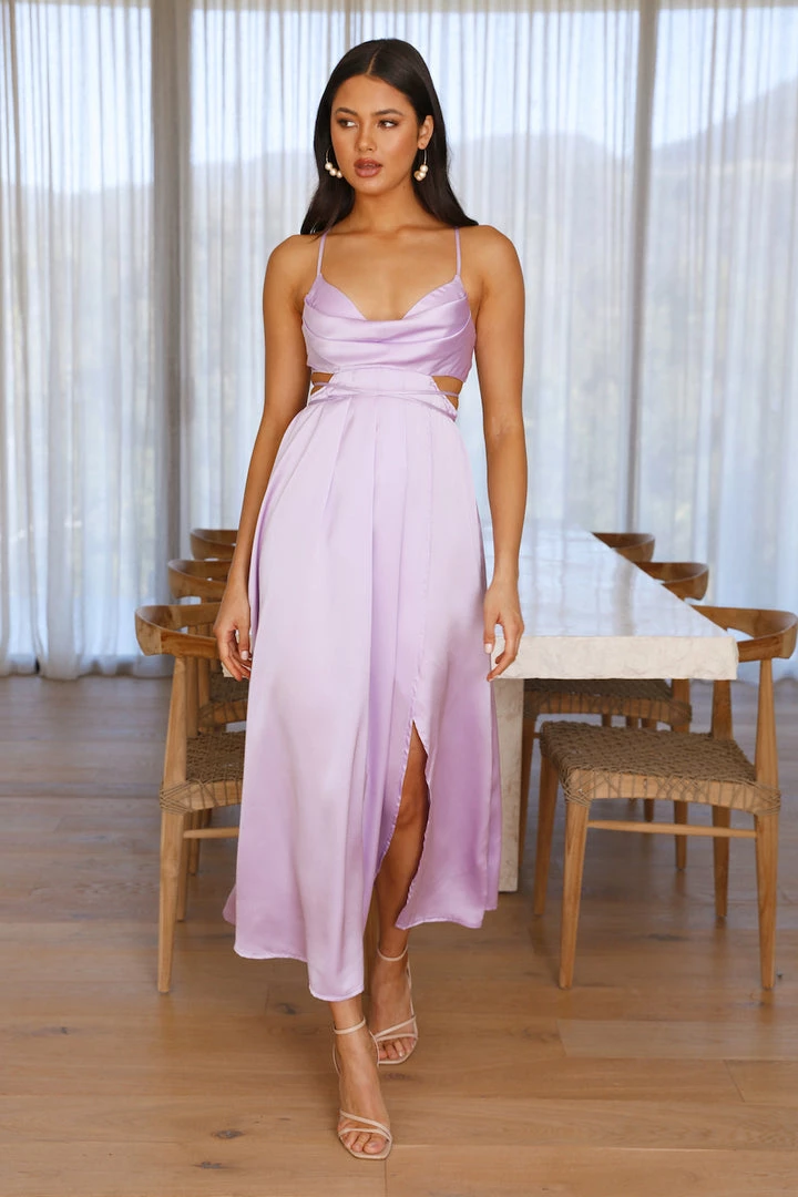 Promo 🎁 Hello Molly Early Mornings Maxi 👗 Dress Light Purple ⌛ 2 Hello Molly Early Mornings Maxi Dress Light Purple