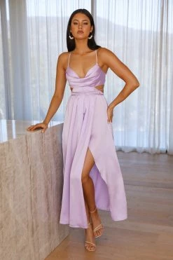 Promo 🎁 Hello Molly Early Mornings Maxi 👗 Dress Light Purple ⌛ 7 Hello Molly Early Mornings Maxi Dress Light Purple