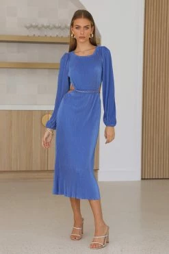 Hello Molly Love Me Not Midi Dress Blue