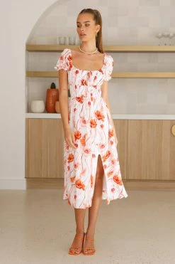 Hello Molly Promises In The Garden Midi Dress Floral Day Dresses