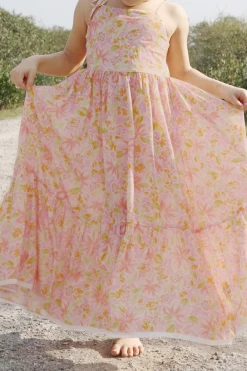 Day Dresses HELLO MINI Running Through Daisies Maxi Dress Pink