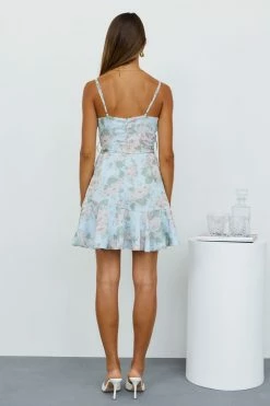Hello Molly Swoon By You Dress Light Blue Floral Dresses