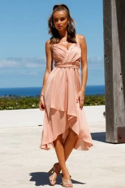 Hello Molly Formal Dresses Fuel To My Fire Midi Dress Rose