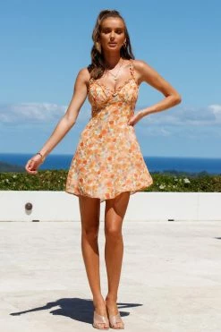 Hello Molly Unlikely Pair Dress Orange