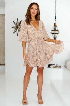 Best Pirce ๐คฉ Hello Molly One Taught Me Love ๐ Dress Mocha ๐ 11 Hello Molly One Taught Me Love Dress Mocha