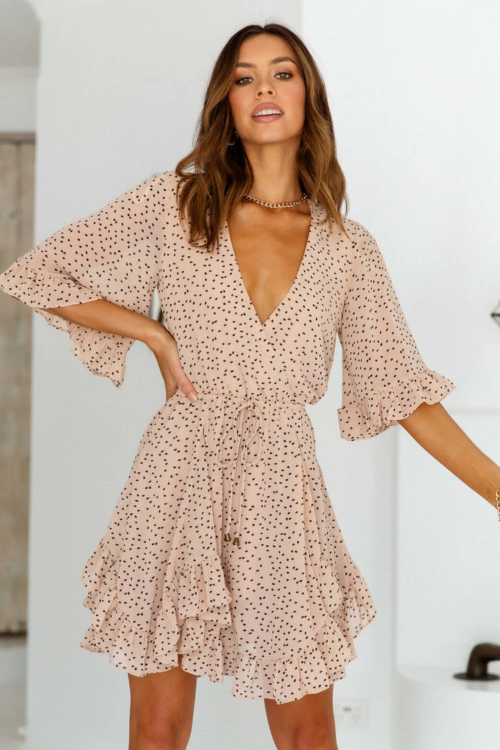 Best Pirce ๐คฉ Hello Molly One Taught Me Love ๐ Dress Mocha ๐ 3 Hello Molly One Taught Me Love Dress Mocha