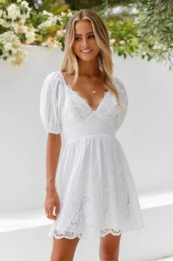 Hello Molly Super Sherbet Dress White Lace Dresses