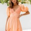 Hello Molly Super Sherbet Dress Orange Day Dresses
