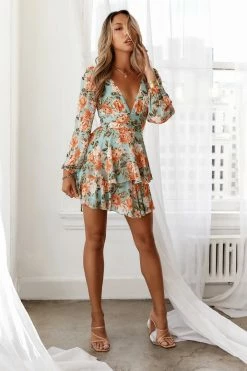 HELLO MOLLY Miami Love Dress Mint