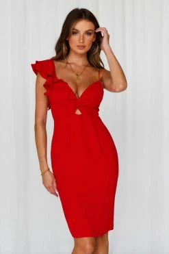 Best reviews of ๐ฏ Hello Molly Bodycon ๐ Dresses Home Late Midi ๐ Dress Red ๐ 9 Hello Molly Bodycon Dresses Home Late Midi Dress Red
