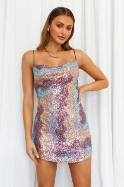 Hello Molly Bodycon Dresses Dirty Talking Dress Bronze