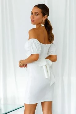 Hello Molly Fly Higher Dress White