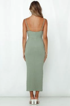 Hello Molly Rooftop Martinis For Two Midi Dress Sage Day Dresses