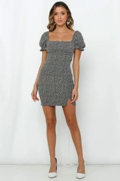 Hello Molly Grovite Dress Navy Bodycon Dresses