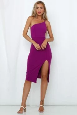 HELLO MOLLY Taking It Back Dress Purple